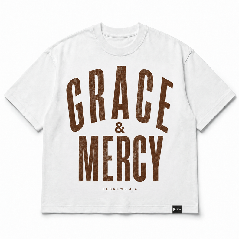 Grace & Mercy Washed Print Tee
