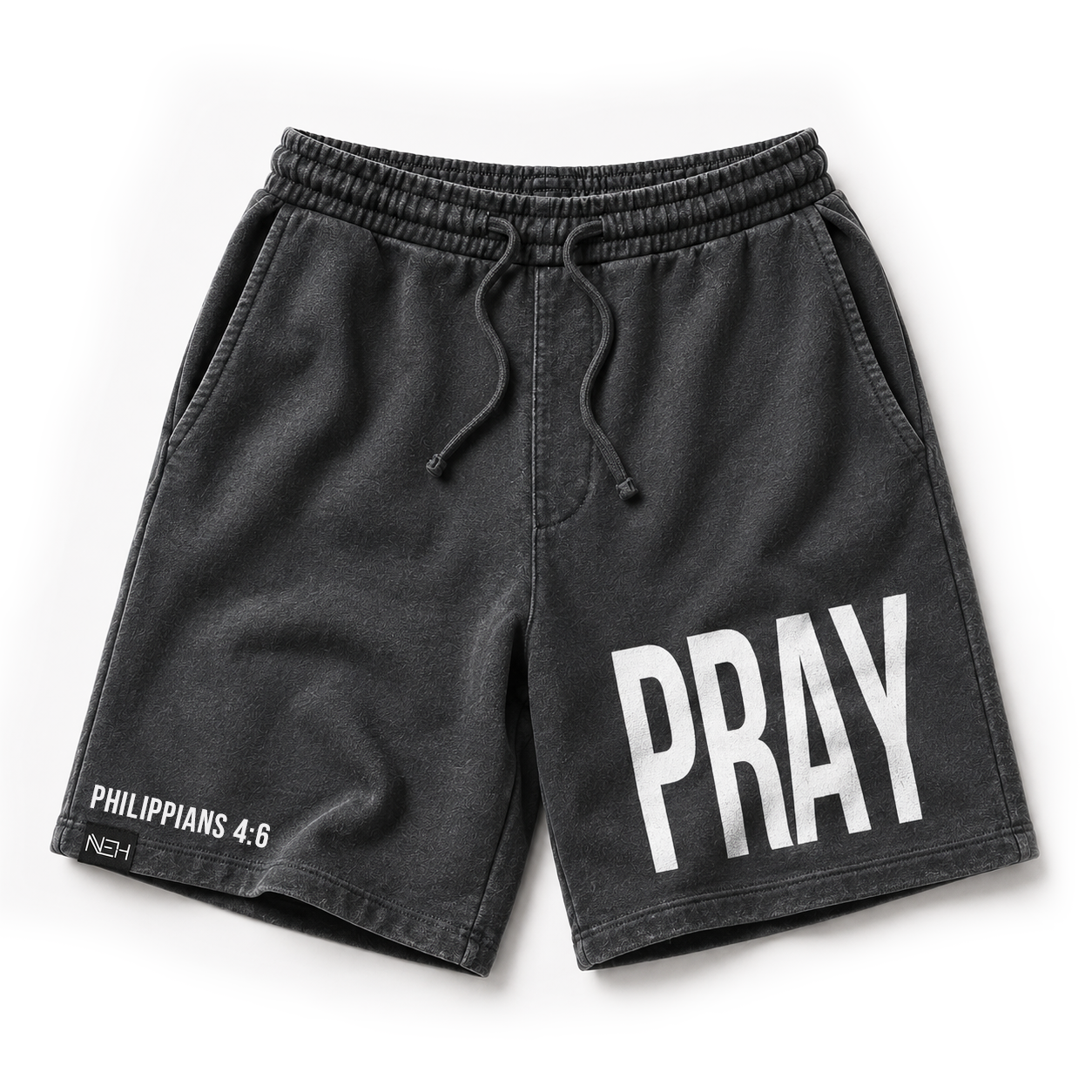 PRAY 4:6 Pigment Fleece Shorts