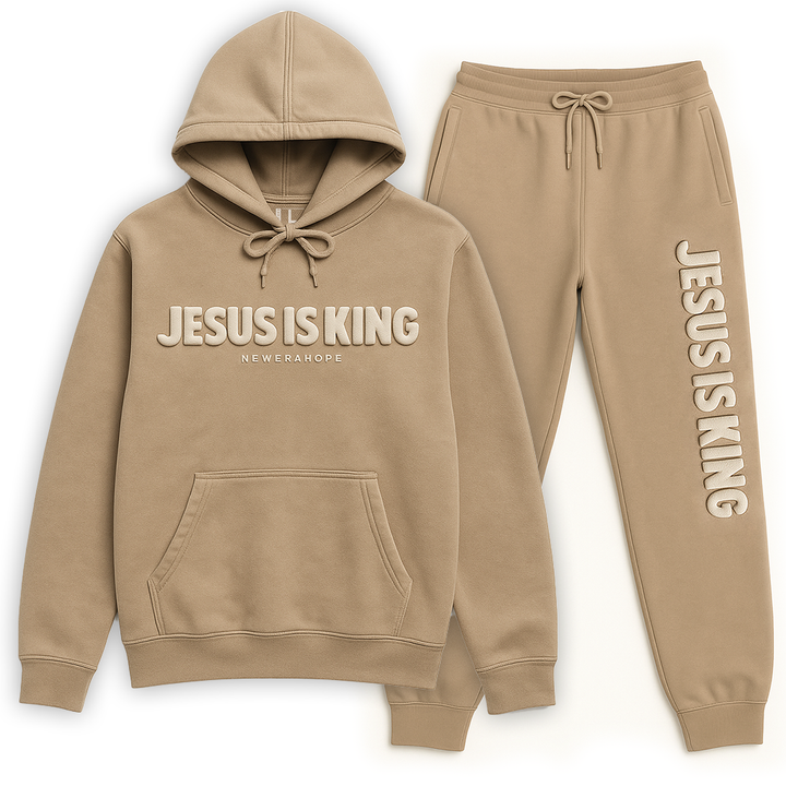 Jesus Is King Premium Jogger Set