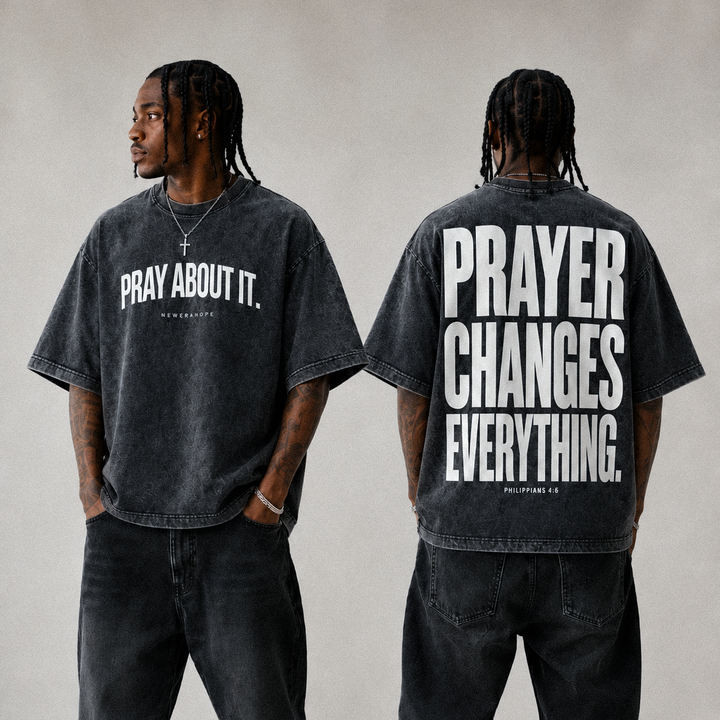 Pray About It - Oversized Heavyweight Tee