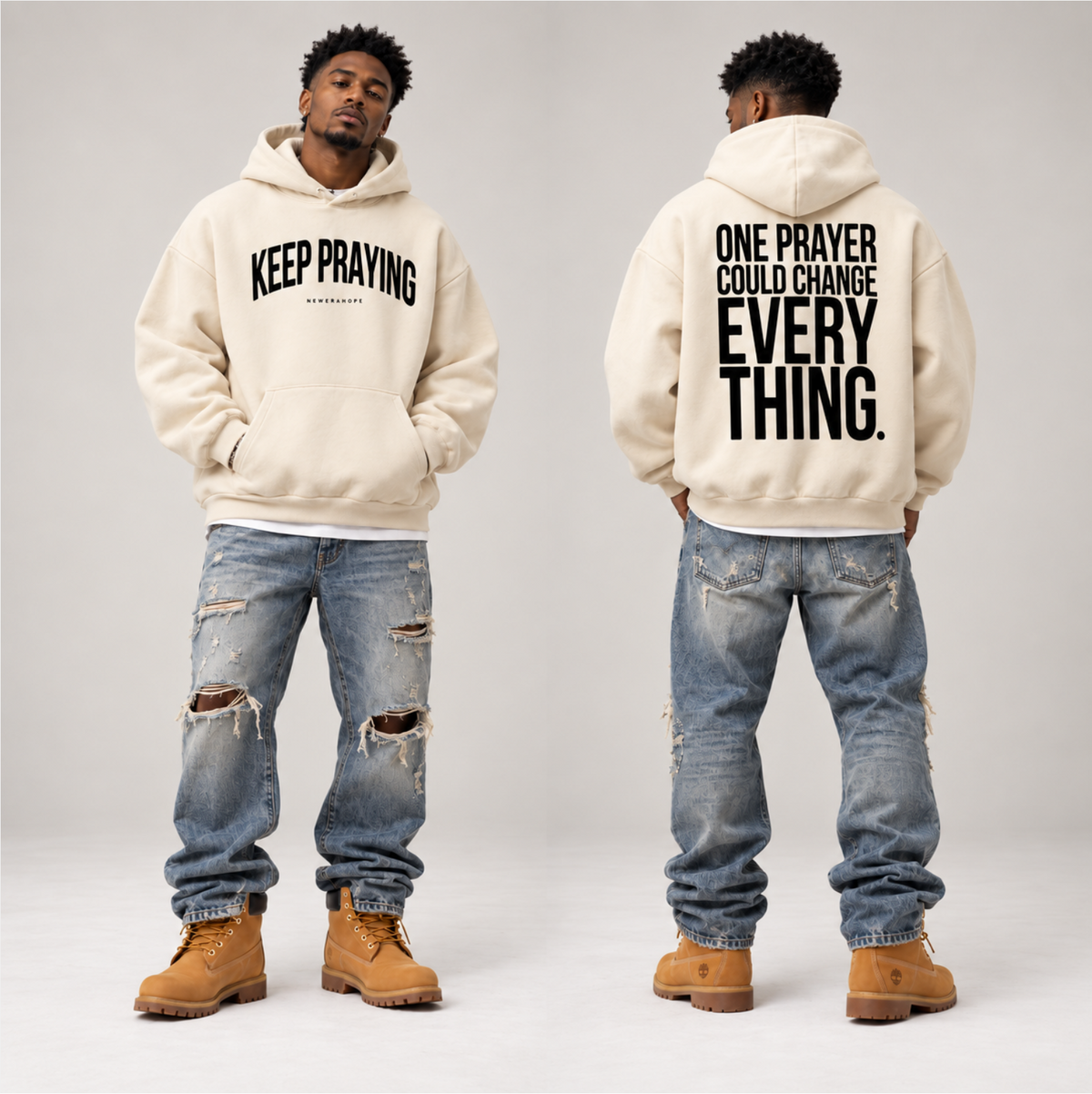 Keep Praying - Heavyweight Hoodie
