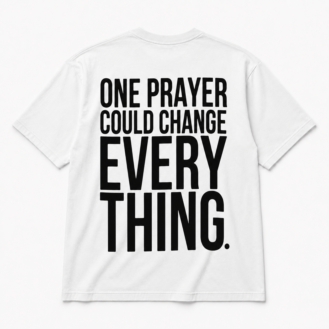 Keep Praying Tee - White/Black
