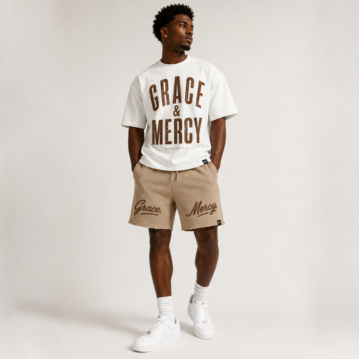 Grace & Mercy Washed Print Tee