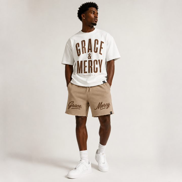 Grace & Mercy Washed Print Tee