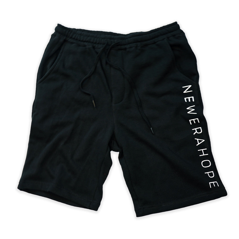 Loose Fit Jogger Shorts - Black