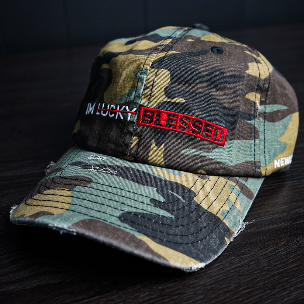 I'm Blessed Hat - Distressed Camo