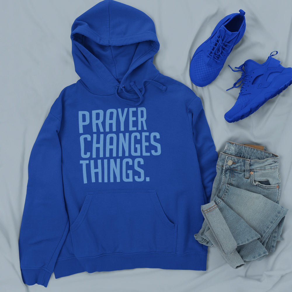 Prayer Changes Things - Hoodie (Blue)