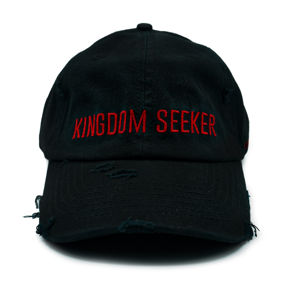 Kingdom Seekers Hat - Black Distressed