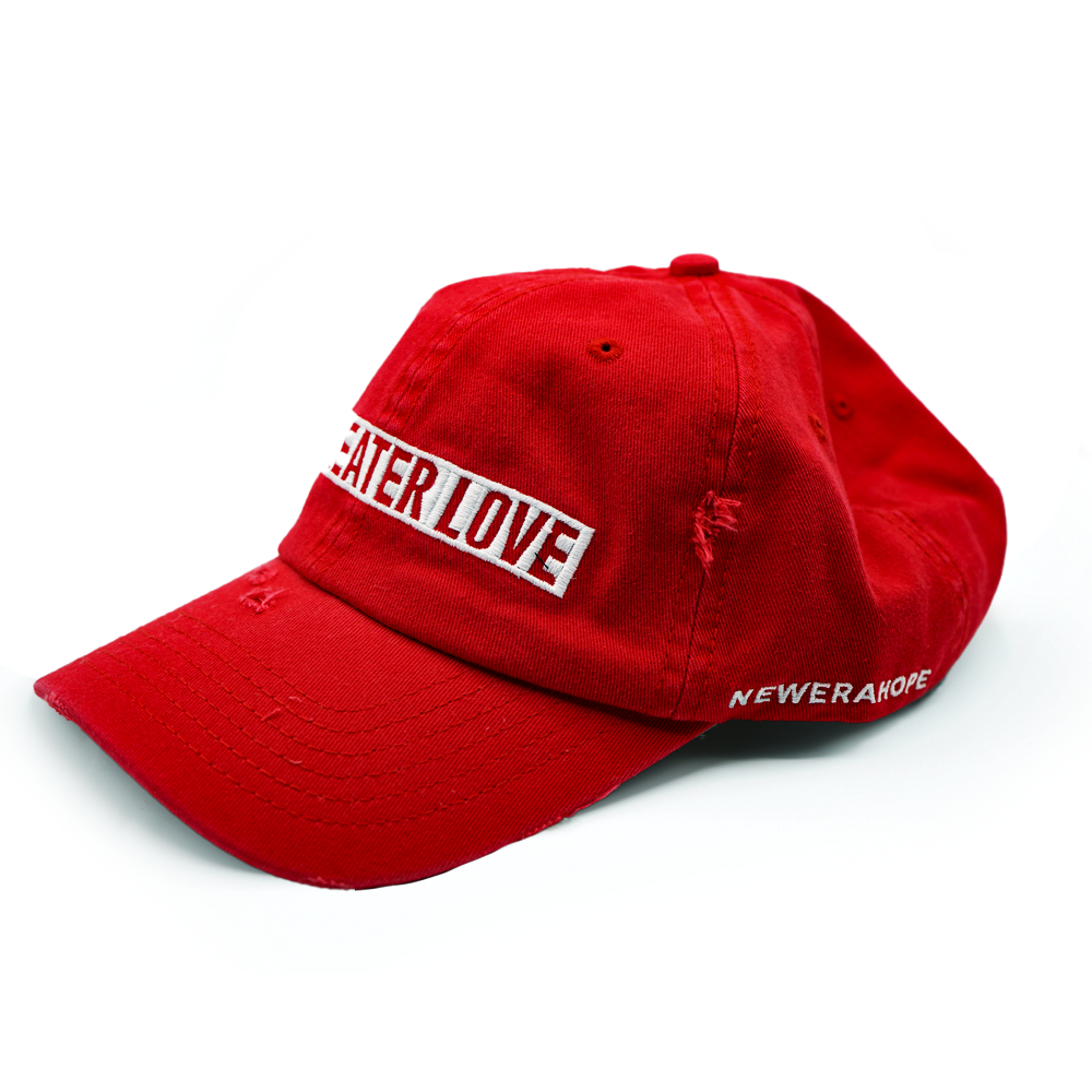 No Greater Love Hat - Red Distressed